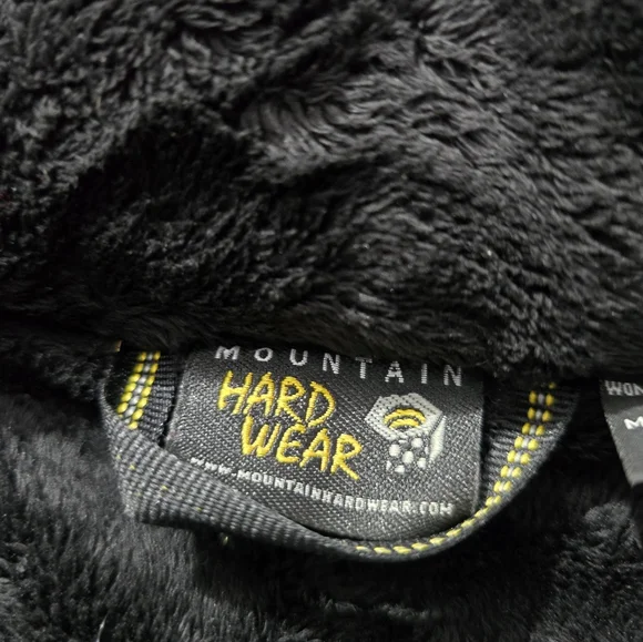 Mountain Hardwear Soft Shell Utility Moto Hooded Bomber jacket Coat black cozy S - Picture 4 of 15